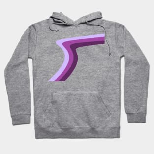 Purple squiggles Hoodie